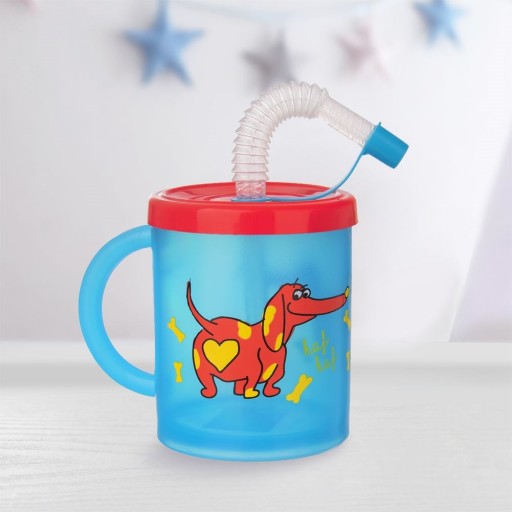 CHILD pohár, detská slamka, plastová tuba