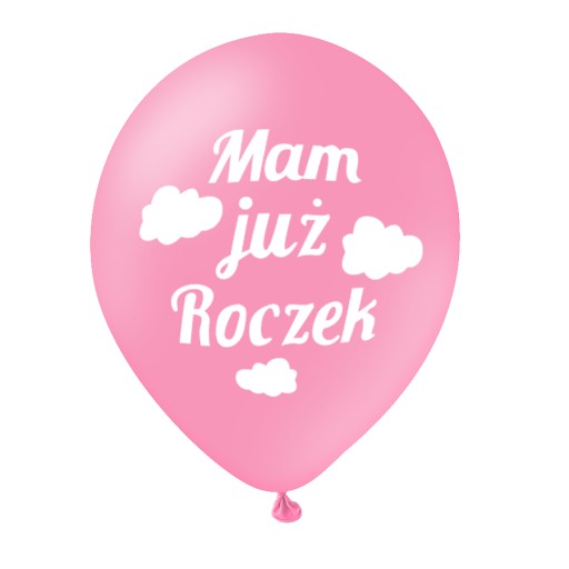 VEĽKÉ RUŽOVÉ BALÓNY PRE ROČNÉ DIEVČATKO x9