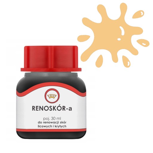 Farba na kožu Renoskin Lacquer Farbivo na hladkú kožu 30 ml banán