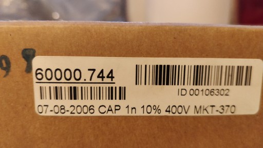 MKT 370 1n 10% 400V filmový kondenzátor
