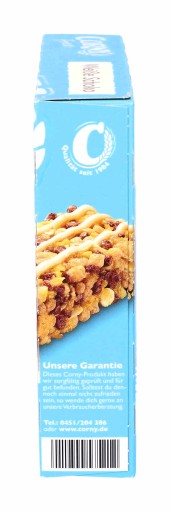 CORNY tyčinka Biela čokoláda CUKOR ZDARMA 6 kusov DE