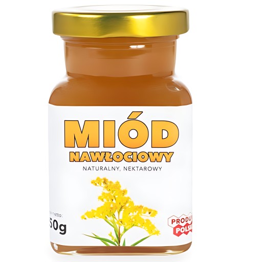 Zlatobýľ medový nektár Pevný poľský prírodný Ceremuga 250g