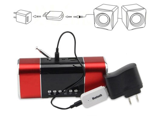 PRIJÍMAČ ZVUKU ADAPTÉR BLUETOOTH AUX KONEKTOR USB