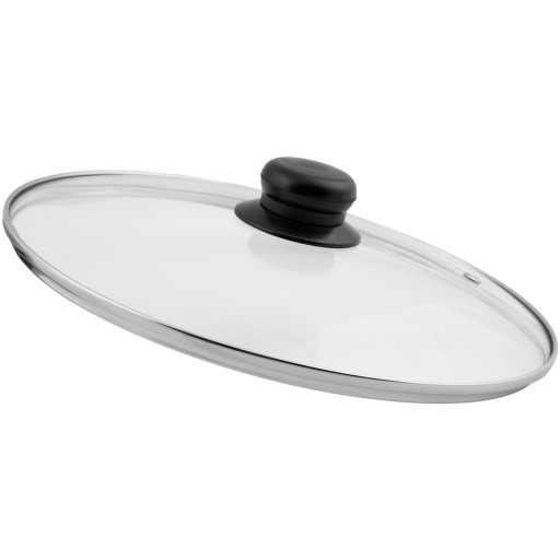 SKLENENÉ viečko 22 CM S KOVOVOU PLASTOVOU KĽÚČOM