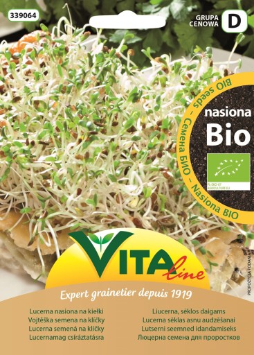 BIO semienka lucerny na klíčky 20 g - RAD VITA