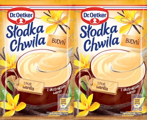 DR. Oetker Słodka Chwila Vanilkový puding 2 x 43 g