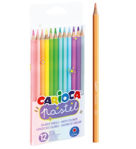 Pastelky FIORELLO, trojuholníkové, 14 farieb, zlatá a strieborná