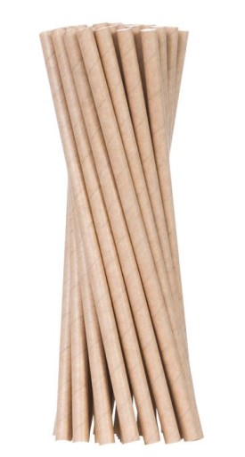 ECO KRAFT PAPIEROVÉ SLAMIKY RÚRA 6mm 20cm 100ks