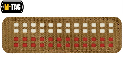 NÁŠIVA NA VELCRO POLISH FLAG MINI Štvorcový LASEROVÝ REZANÝ 25x80 M-TAC COYOTE
