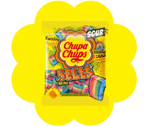 Chupa Chups Mini Belts želé 90g