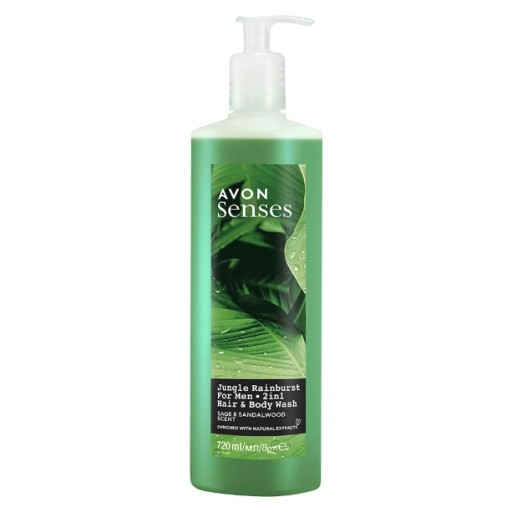 Sprchový gél Avon Senses Jungle Rainburst 720m