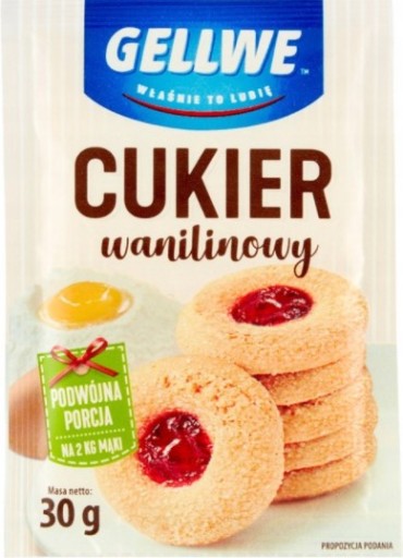 Gellwe Vanilkový cukor 30 g x 15 kusov