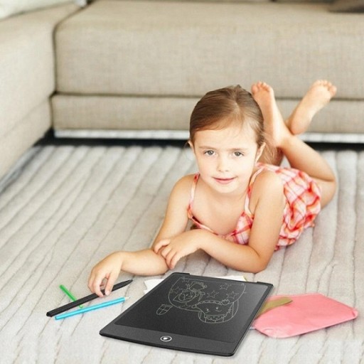 FAREBNÝ GRAFICKÝ TABLET LCD na KRESLENIE pre DETI S KRESLENÍM + ŠTÝL
