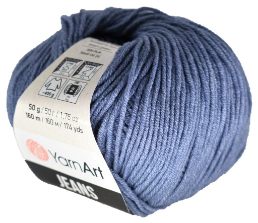 Priadza YarnArt JEANS Farba 68 Modrá