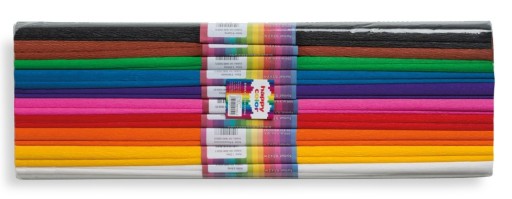 CRIPPED hodvábny papier 50x200cm mix farieb 10 kusov HAPPY COLOR