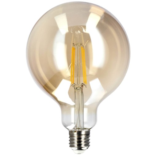 Dekoratívna LED žiarovka E27 G125 GOLD 7W 2700K teplá 710lm EDO