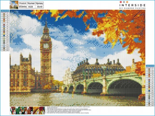 Ručná výšivka Mosaic diamond puzzle