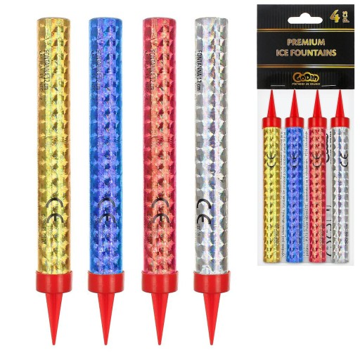 679509 GODAN NARODENINOVÁ FONTÁNA 4 KS. 12CM PREMIUM