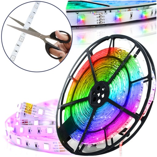 FAREBNÉ RGB LED SAMOLEPIACA PÁSKA 12V IP20 2m