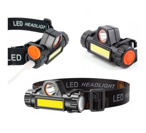 HLAVOVÁ LAMPA S MAGNETOVOU HLAVOU LAMPA 4v1 COB LAMPA