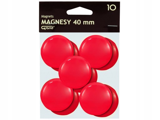 GRAND MAGNETY 40 MM 10 ČERVENÉ
