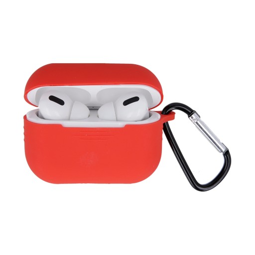 Červené puzdro pre Airpods Pro s háčikom