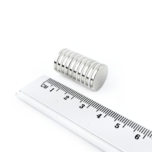 SILNÝ VALEC NEODYMIOVÝ MAGNET 15x2 MM - 10 KS