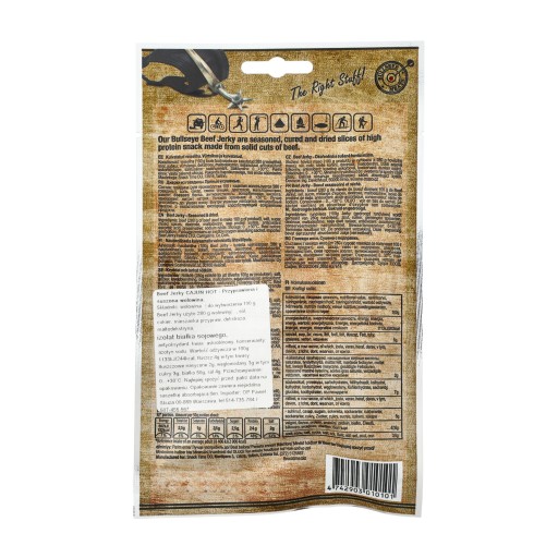 BULLSEYE MEATS HOVÄDZIE JERKY CAJUN HORÚCE 50 g