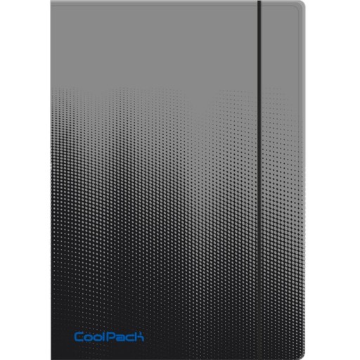 Priečinok Coolpack Ombre Gradient Grey A4 s gumičkou
