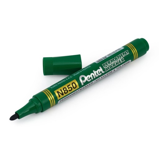 PENTEL N850 PERMANENTNÝ ZNAČOVAČ OKRUH ZELENÝ