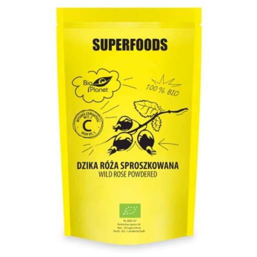 SUPERFOODS Prášok z divokej ruže 150g BIO PLANET