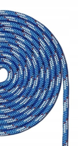 POLYESTER PES PLACHTNÍCKE LANO / VEDENIE 6mm POL - MODRÁ