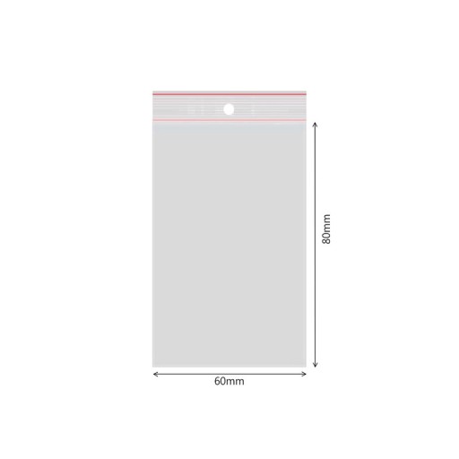 STRING BAG vrecia 60x80mm/6x8cm 100 ks