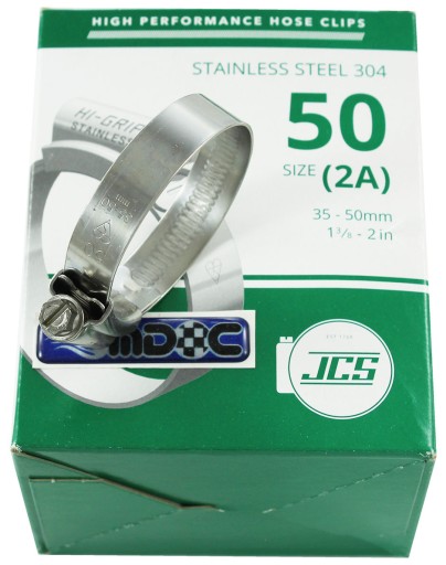 HI-GRIP JCS Svorka 35-50mm 304 remienok z nehrdzavejúcej ocele