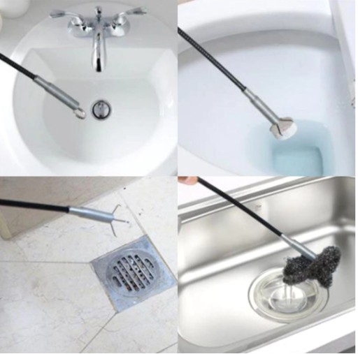 PRUŽINOVÝ FLEXIBILNÝ UCHOVÁVAČ PRE SKRUTKY A ZÁCHRANY ODVODNÉHO POTRUBIA 60 cm KOV