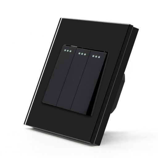 3P spínač svetiel, mechanická vložka, čierna RTX SH