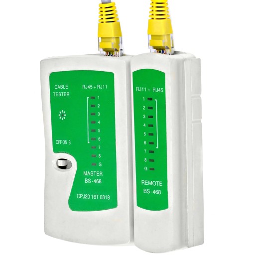 TESTER SIEŤOVÝCH KÁBLOV RJ45 RJ11 LED
