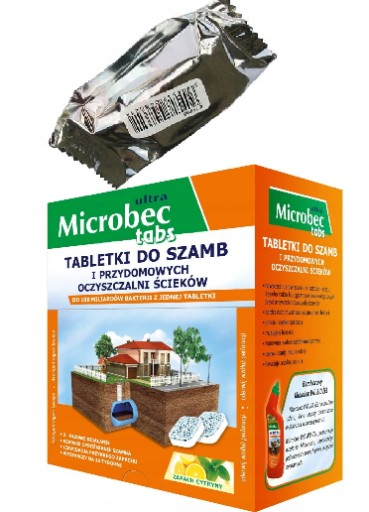 BROS MICROBEC PRÍPRAVOK NA septiky a čističky odpadových vôd 1 TABLETA