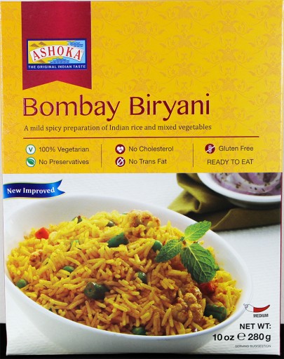 Hotové indické jedlo Bombay Biryani 280g Ashoka