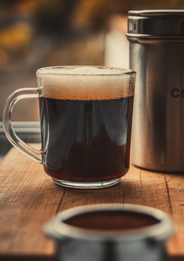 Rovný sklenený hrnček na kávu a čaj, 250 ml, HLADKÝ