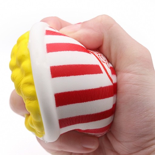 VEĽKÉ HRAČKY SQUISHY POPCORN ANTISTRESOVÉ 12CM