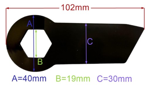 HECHT OLEO-MAC CEDRUS vertikutačný nôž 102MM