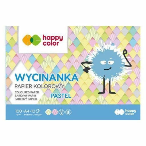 Zošit farebných pastelových papierov do školy