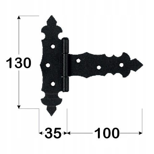 ZOB100C TROJUHOLNÍKOVÝ PÁNT, DEKORATÍVNY, ČIERNY 100x130