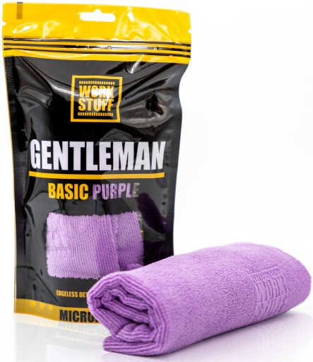 WORK STUFF Gentleman Purple Všestranné fialové mikrovlákno bez lemu