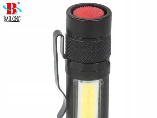 BAILONG MINI CREE ZOOM XP-E COB CLASSIC VRECKO POLICAJNEJ BATERKY