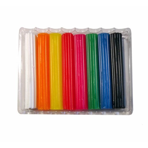 Fluorescenčná plastelína 8col x6,5cm 65g HERLITZ
