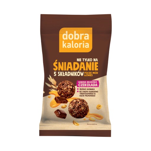 Raňajkové gule, tmavá belgická čokoláda