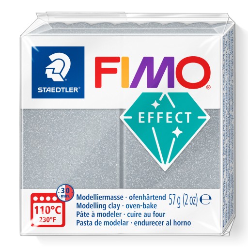 Fimo Effect PLASTOVÁ PASTA STRIEBORNÁ METALIKA 57g 8010-81
