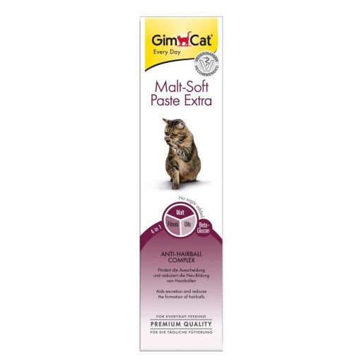 GIMCAT Malt-Soft Extra Pasta na odstraňovanie srsti pre mačky Malt-Soft Extra 50g
